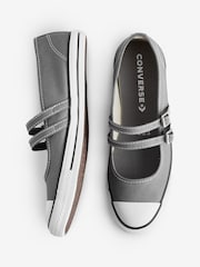 Converse Grey Chuck Taylor All Star Dainty Mary Jane Trainers - Image 6 of 8