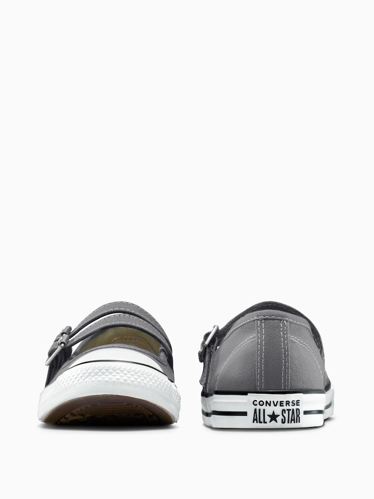 Converse Grey Chuck Taylor All Star Dainty Mary Jane Trainers - Image 7 of 8