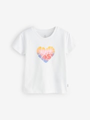 Converse White Heart T-Shirt - Image 1 of 1