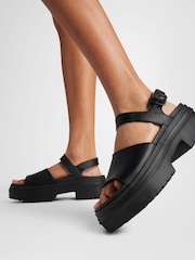 Converse Black Chuck Taylor All Star Lugged Heel Sandals - Image 1 of 13