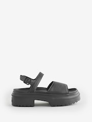 Converse Black Chuck Taylor All Star Lugged Heel Sandals - Image 4 of 13