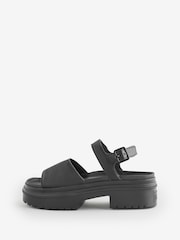 Converse Black Chuck Taylor All Star Lugged Heel Sandals - Image 6 of 13
