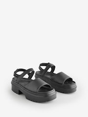 Converse Black Chuck Taylor All Star Lugged Heel Sandals - Image 7 of 13