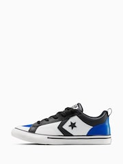 Converse Youth Pro Blaze Strap Leather Trainers - Imagen 2 de 6