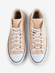 Converse Brown Pale Platform Lift High Top Trainers - Image 6 of 9