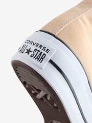 Converse Brown Pale Platform Lift High Top Trainers - Image 8 of 9