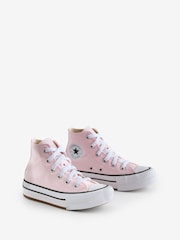 Converse Pink Junior Chuck Taylor EVA Lift Trainers - Image 3 of 8