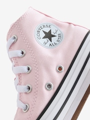 Converse Pink Junior Chuck Taylor EVA Lift Trainers - Image 8 of 8