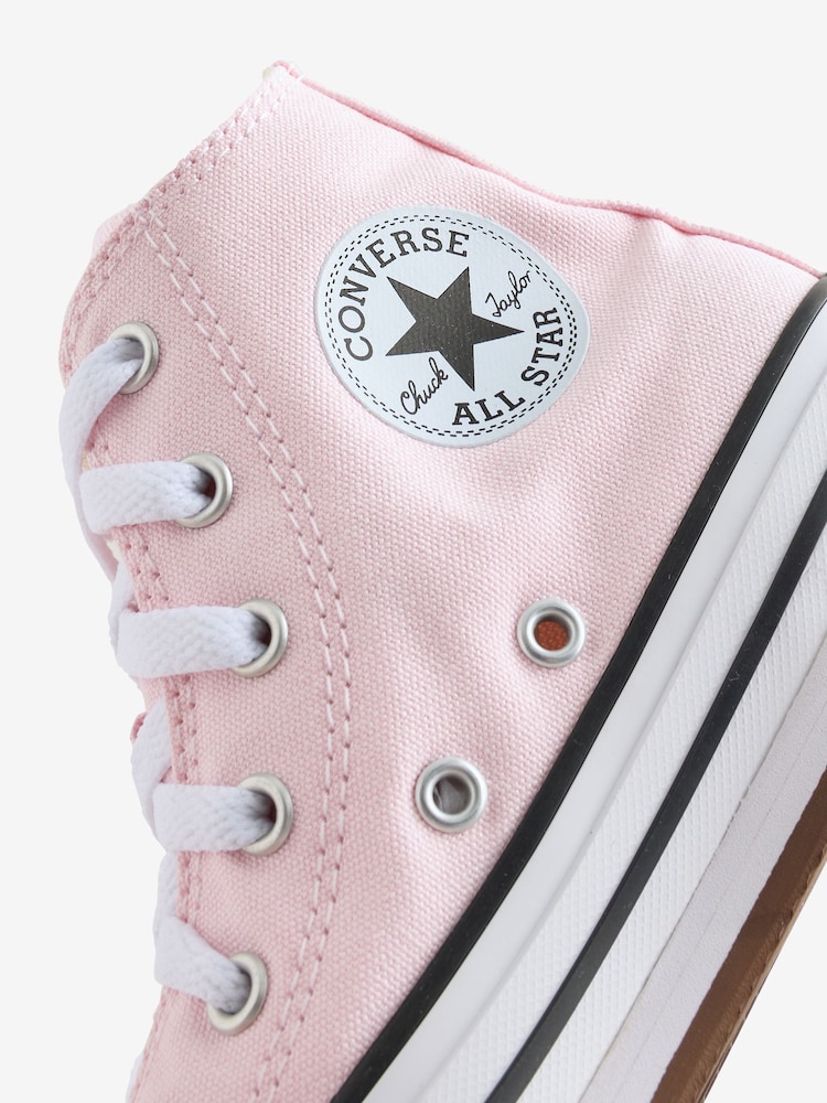 Converse Pink Junior Chuck Taylor EVA Lift Trainers - Image 8 of 8