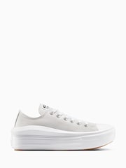 Converse Grey All Star Move Chuck Ox Platform Trainers - Image 1 of 7