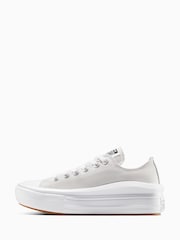 Converse Grey All Star Move Chuck Ox Platform Trainers - Image 2 of 7