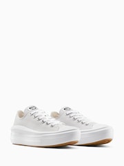 Converse Grey All Star Move Chuck Ox Platform Trainers - Image 3 of 7