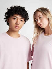 Converse Pink Embroidered Star Chevron T-Shirt - Image 2 of 4
