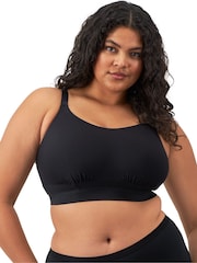 Elomi Downtime Non Wired Black Bralette - Image 2 of 4