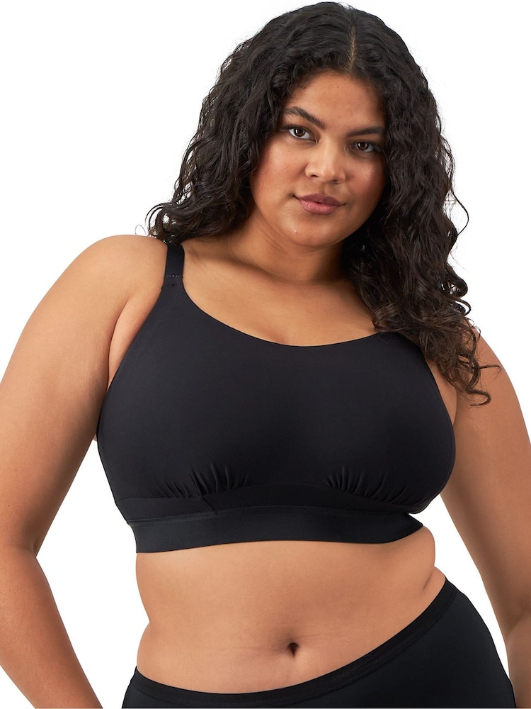 Elomi Downtime Non Wired Black Bralette - Image 2 of 4