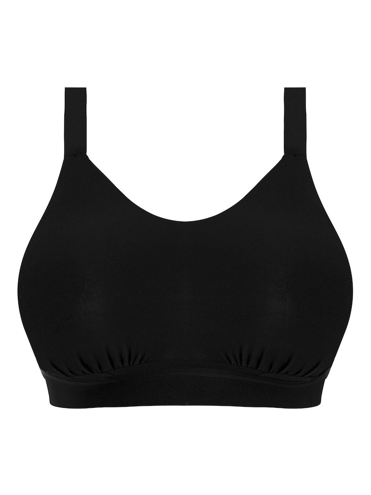 Elomi Downtime Non Wired Black Bralette - Image 4 of 4