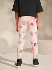 Yellow Strawberry Rib Leggings (3-16yrs) - Image 3 of 6