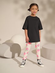 Yellow Strawberry Rib Leggings (3-16yrs) - Image 4 of 6