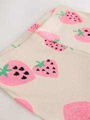 Yellow Strawberry Rib Leggings (3-16yrs) - Image 6 of 6