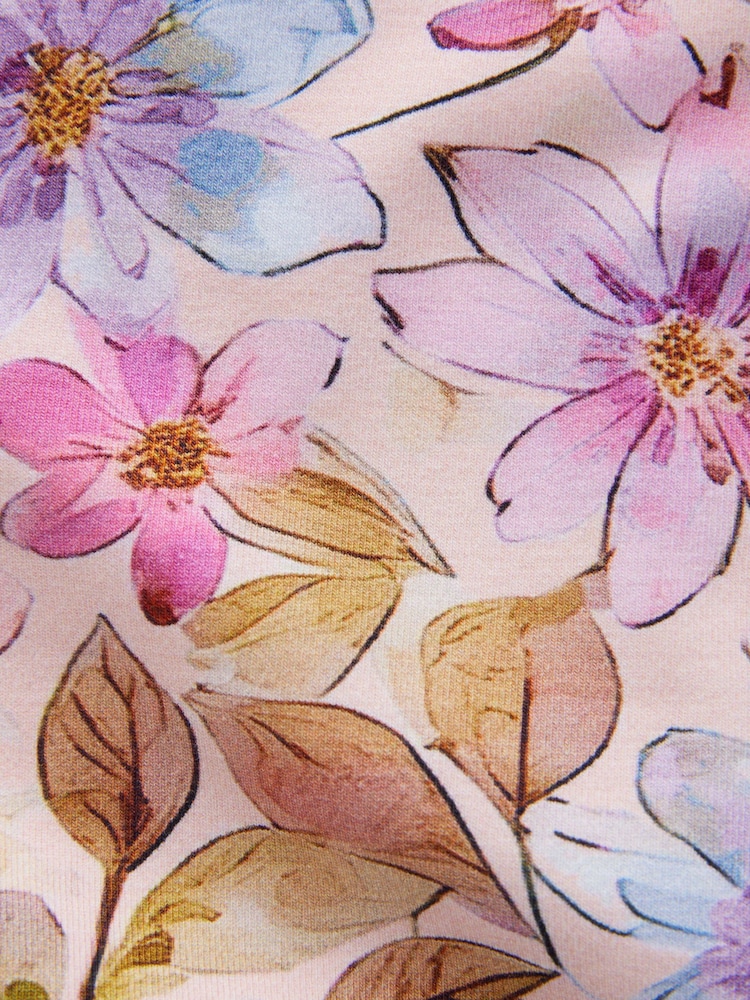 Pink Floral Printed Leggings (3-16yrs) - Image 4 of 4