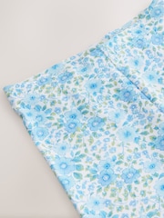 Blue/White Floral Printed Leggings (3-16yrs) - Image 8 of 8