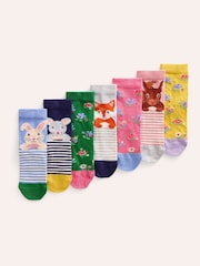 Boden Pink Socks 7 Pack - Image 1 of 2