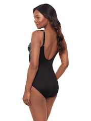 Miraclesuit Tummy Control Flor De Mare Oceanus Black Swimsuit - Image 4 of 5