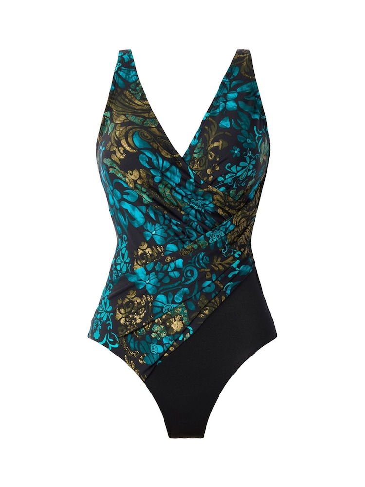 Miraclesuit Tummy Control Flor De Mare Oceanus Black Swimsuit - Image 5 of 5