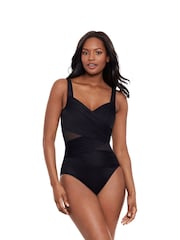 Miraclesuit Tummy Control Network Madero Black Swimsuit - Image 1 of 4