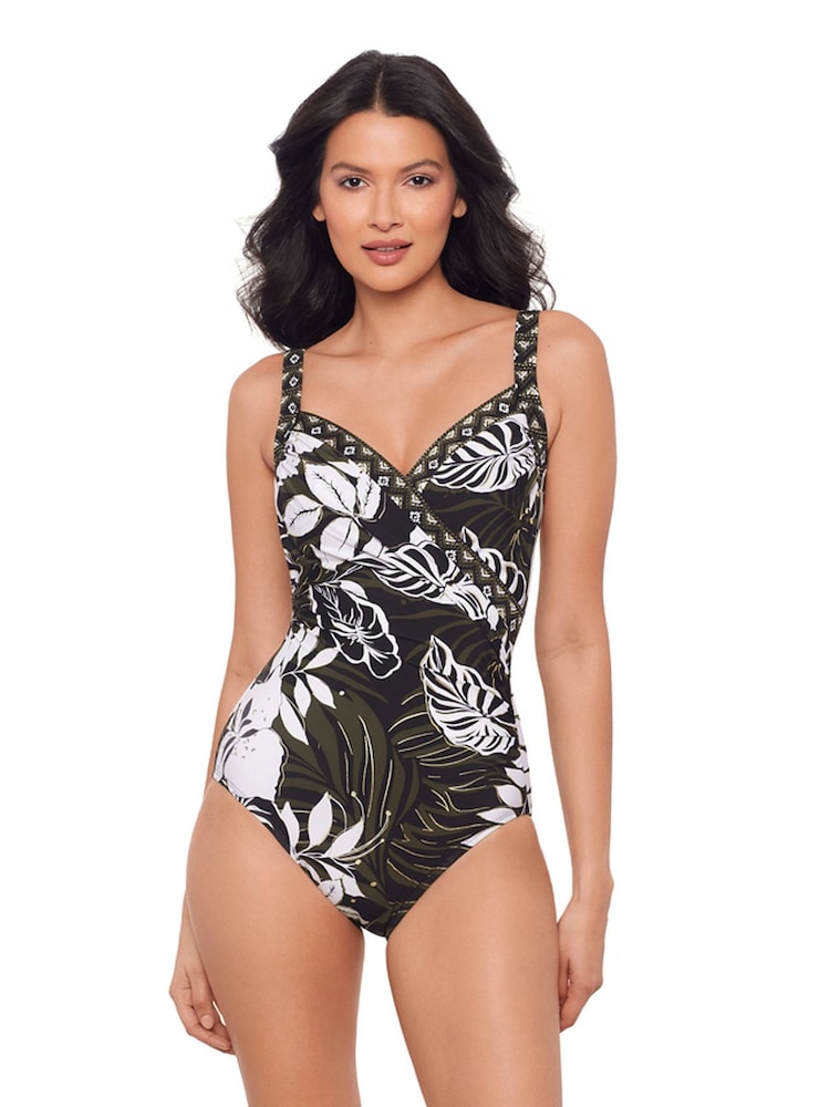 Miraclesuit Tummy Control Elle Dorado Sanibel Black Swimsuit - Image 2 of 6