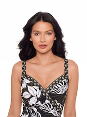 Miraclesuit Tummy Control Elle Dorado Sanibel Black Swimsuit - Image 5 of 6