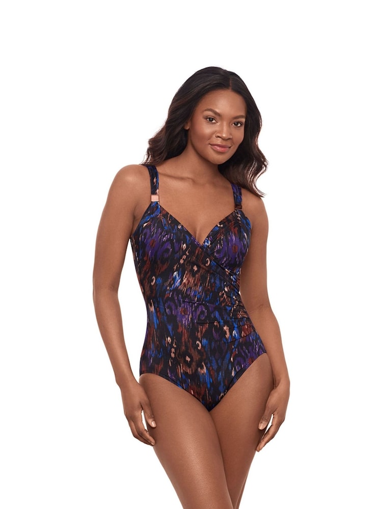Miraclesuit Tummy Control Elle Dorado Sanibel Black Swimsuit - Image 2 of 6