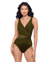 Miraclesuit Green Tummy Control Illusionists Circe Swimsuit - Image 2 of 6