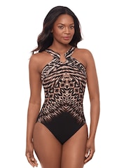 Miraclesuit Tummy Control Topkapi Aphrodite Black Swimsuit - Image 2 of 3