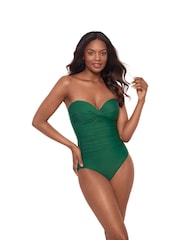 Miraclesuit Tummy Control Rock Solid Madrid Bandeaux Swimsuit - Image 3 of 5