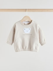 Grey Bear Baby Sweatshirt and Leggings Set - Image 3 of 11