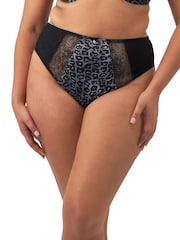 Elomi Animal Print Morgan 100% Cotton High Leg Brief - Image 1 of 5
