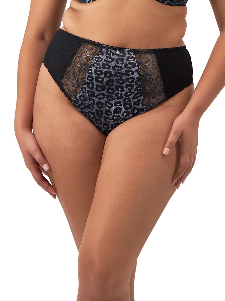Elomi Animal Print Morgan 100% Cotton High Leg Brief - Image 1 of 5