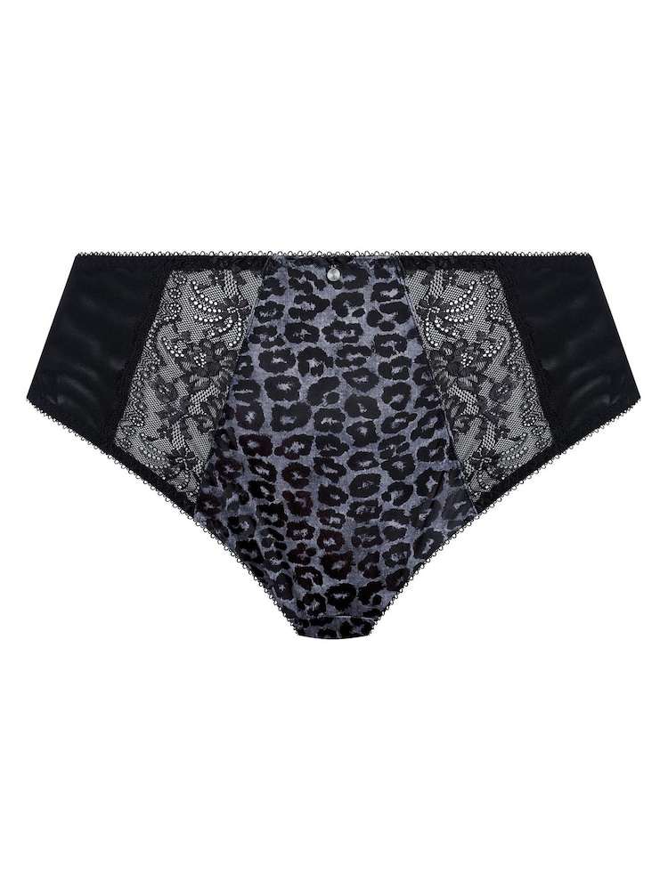 Elomi Animal Print Morgan 100% Cotton High Leg Brief - Image 5 of 5