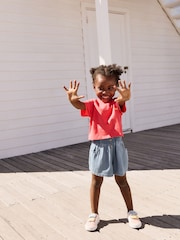 Bright Red Short Sleeve T Shirt And Shorts Set (3mths-7yrs) - Image 2 of 9