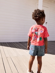 Bright Red Short Sleeve T Shirt And Shorts Set (3mths-7yrs) - Image 3 of 9