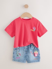 Bright Red Short Sleeve T Shirt And Shorts Set (3mths-7yrs) - Image 6 of 9