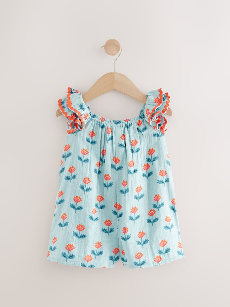 Blue Pull-On Playsuit (3mths-7yrs) - Image 5 of 8