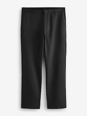 Noir - Ajustement régulier - Lot de 2 pantalons intelligents unis sur le devant - Image 6 of 9