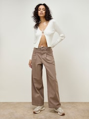 Apricot Natural Ella Wide Leg Jeans - Image 3 of 6