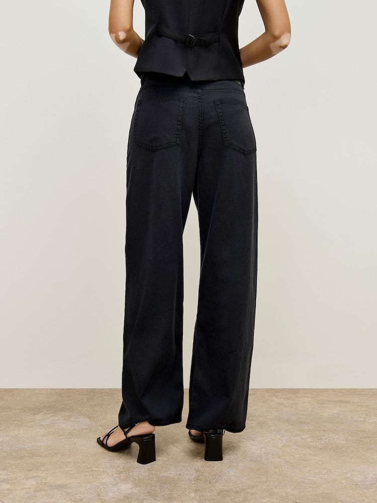 Apricot Black Elisa Wide Leg Jeans - Image 5 of 5