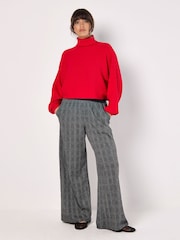 Apricot Red Roll Neck Batwing Jumper - Image 1 of 4