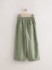 Khaki Green Wide Leg Trousers (3-16yrs) - Image 5 of 7