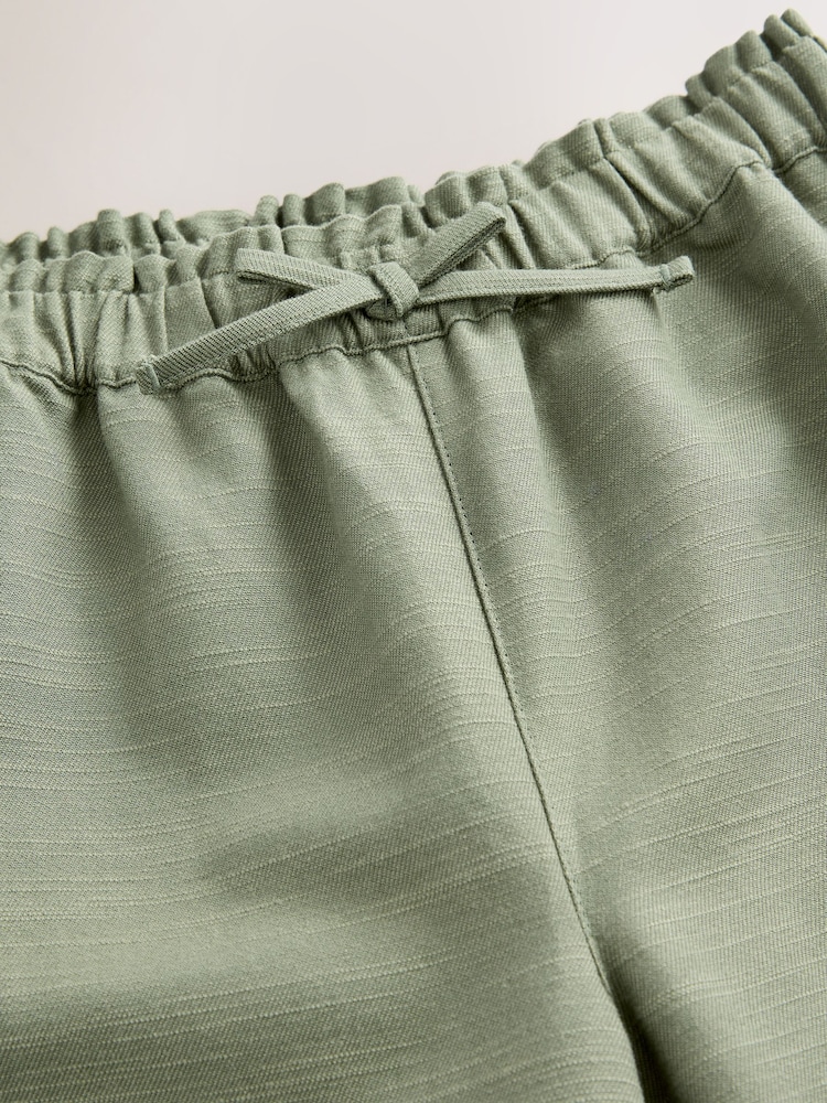 Khaki Green Wide Leg Trousers (3-16yrs) - Image 7 of 7