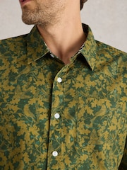 White Stuff Green Hawthorn Bird Printed Shirt - Image 3 of 6